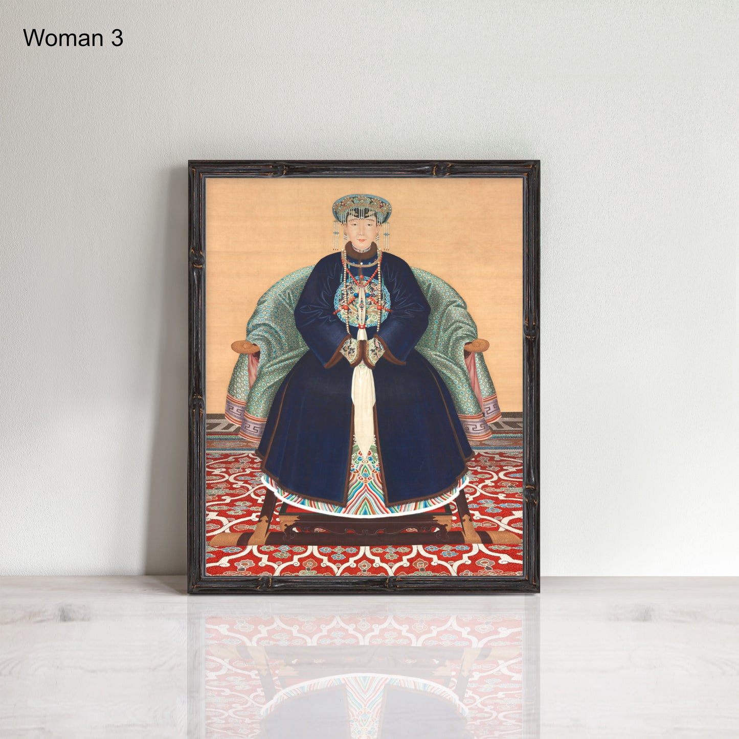 Vintage Chinese ancestor portrait prints