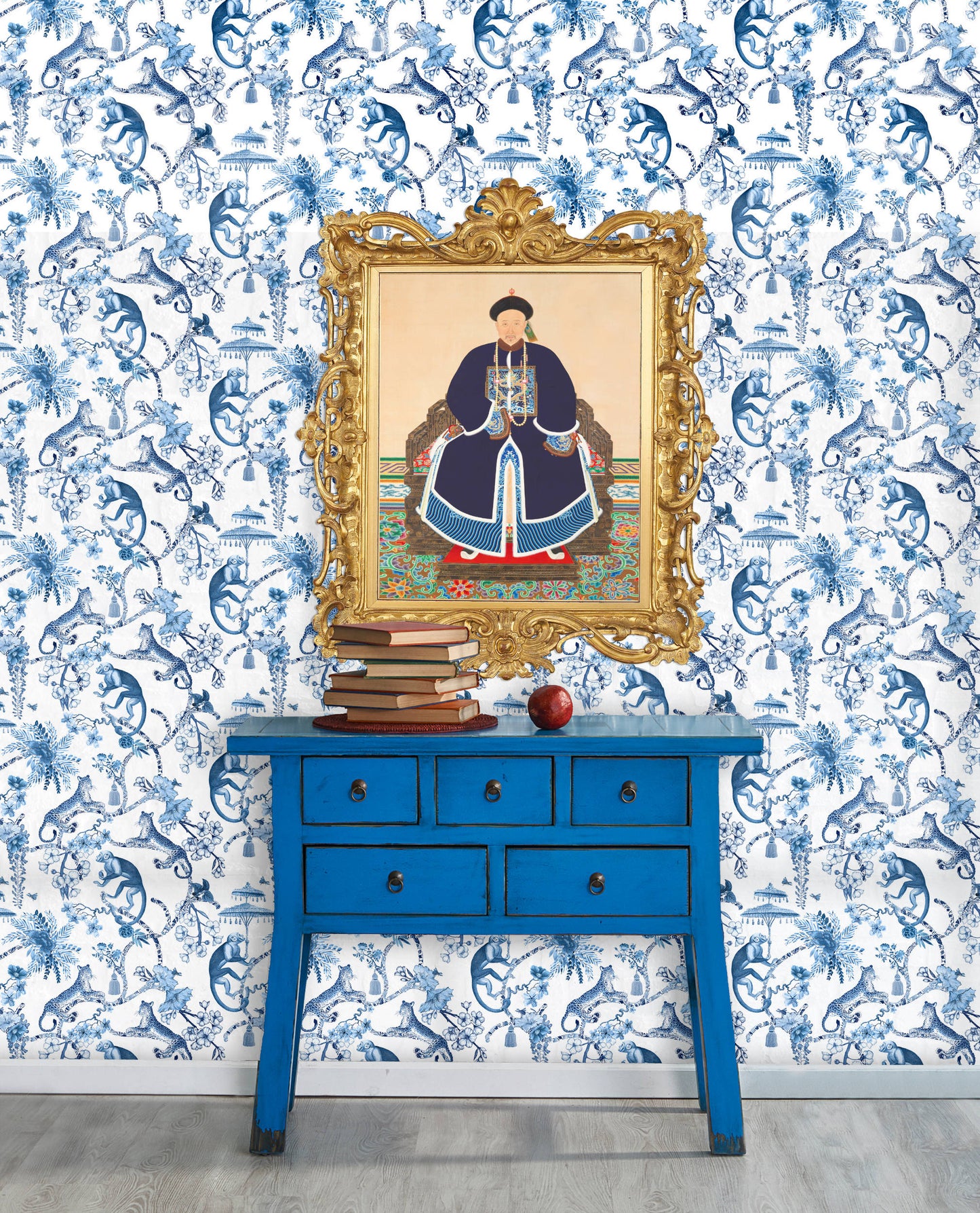Vintage Chinese ancestor portrait prints