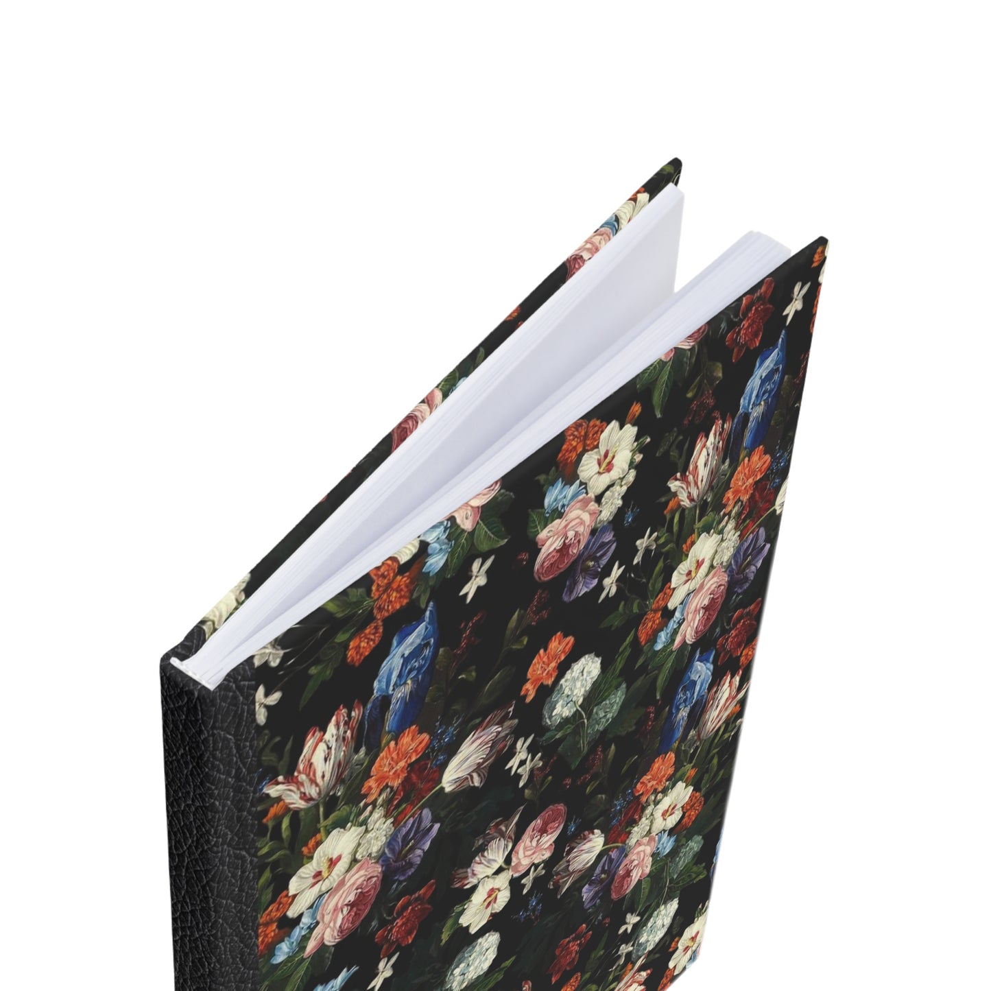 Dark floral hardcover journal notebook