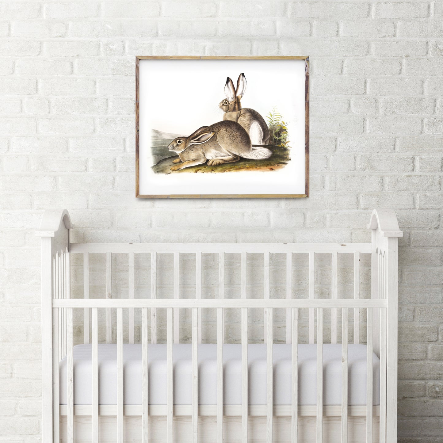 Vintage rabbits print