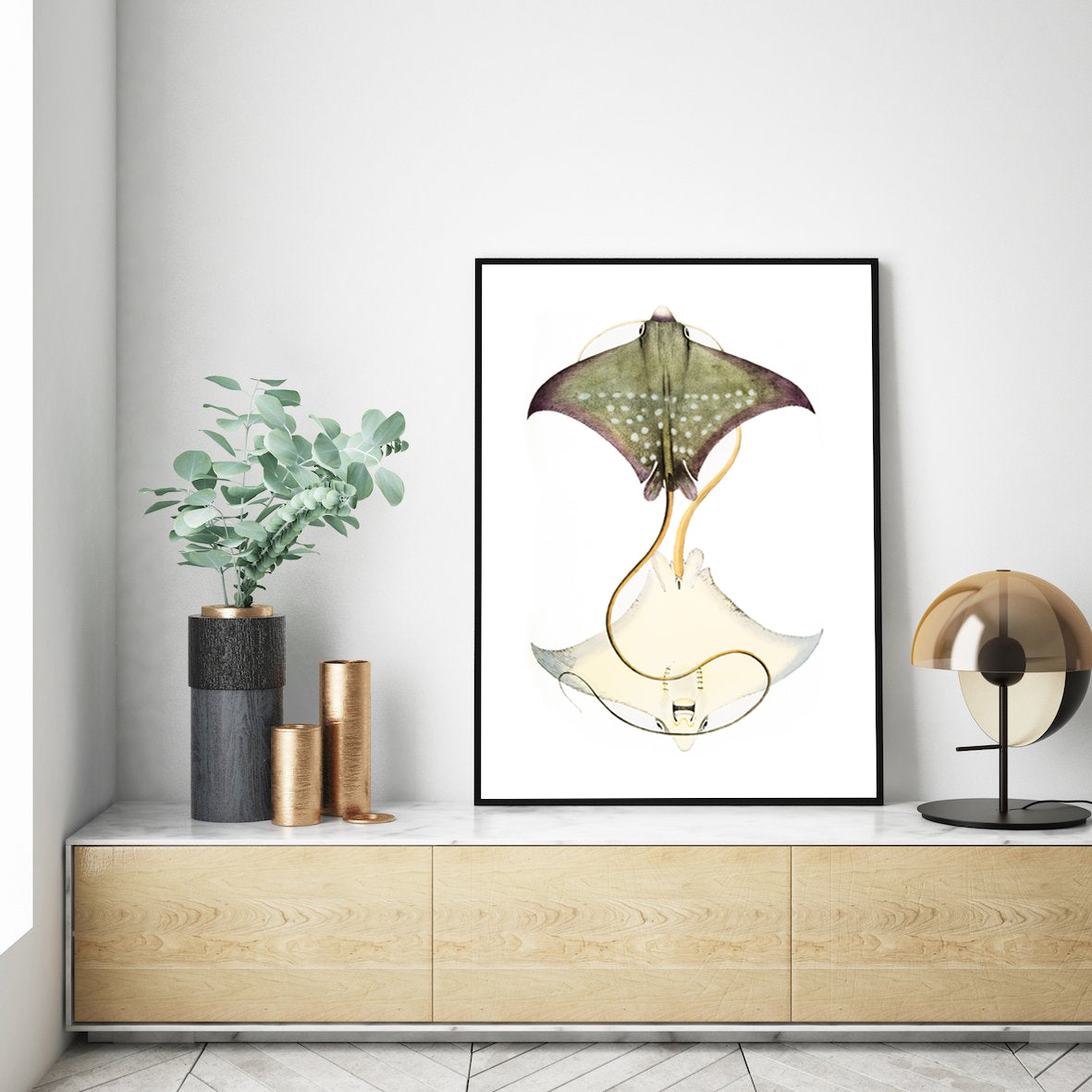 Vintage stingrays print