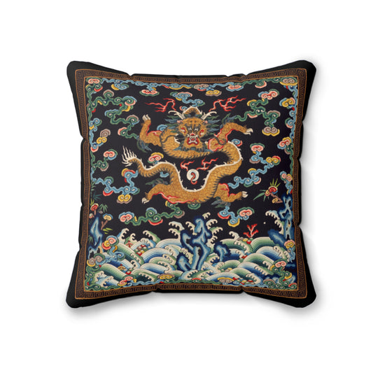 Chinese dragon cushion cover
