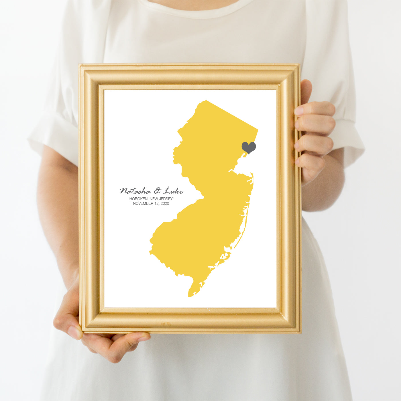 Keepsake map print ANY LOCATION