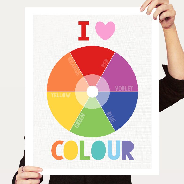 Colour wheel print