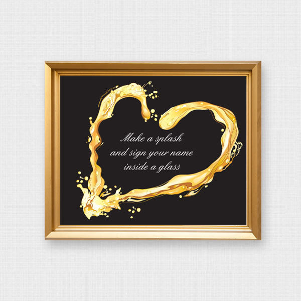 FREE champagne tower guest book sign