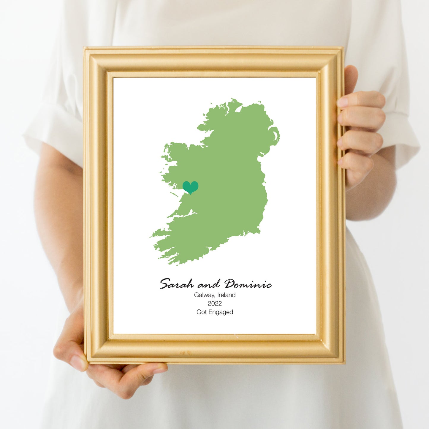 Keepsake map print ANY LOCATION