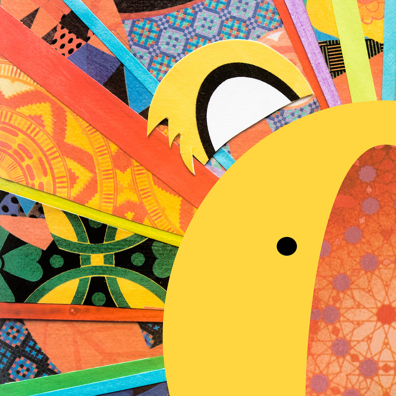 Colourful lion limited edition print
