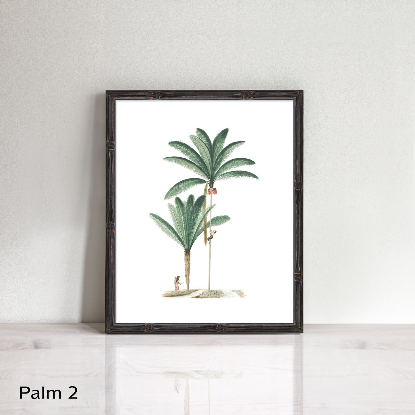 Vintage palm tree prints