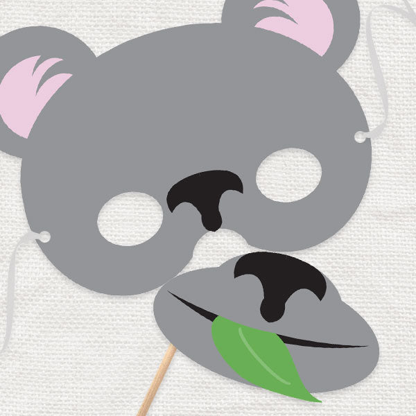 koala bear mask - PRINTABLE FILE