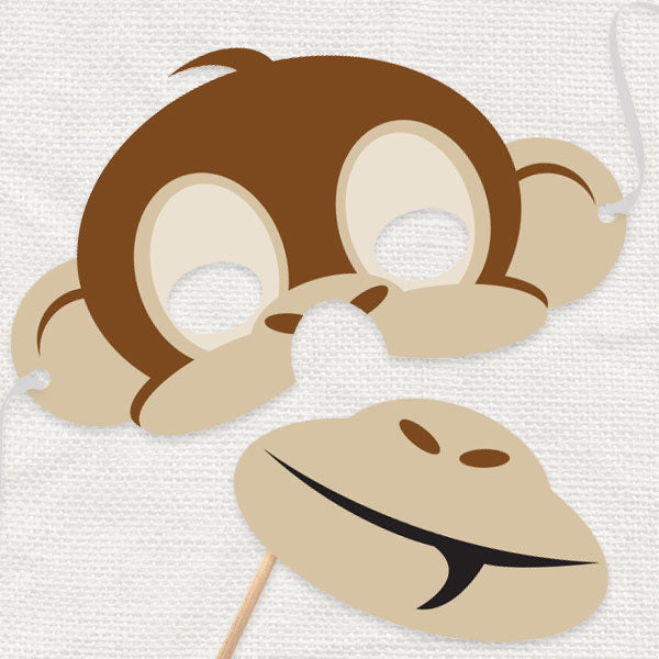 monkey mask - PRINTABLE FILE