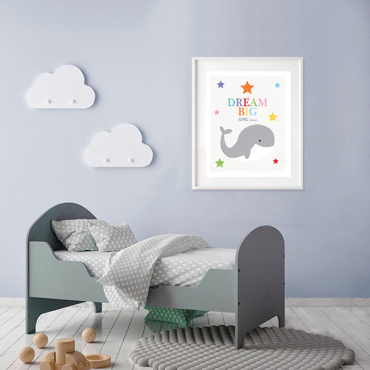 Dream big whale nursery inspiration