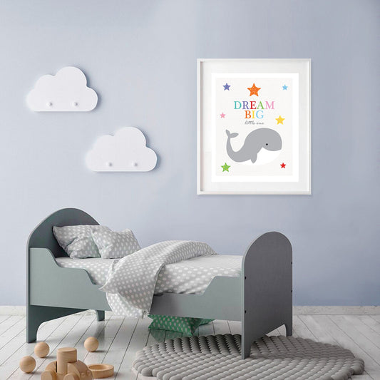 Dream big whale nursery inspiration