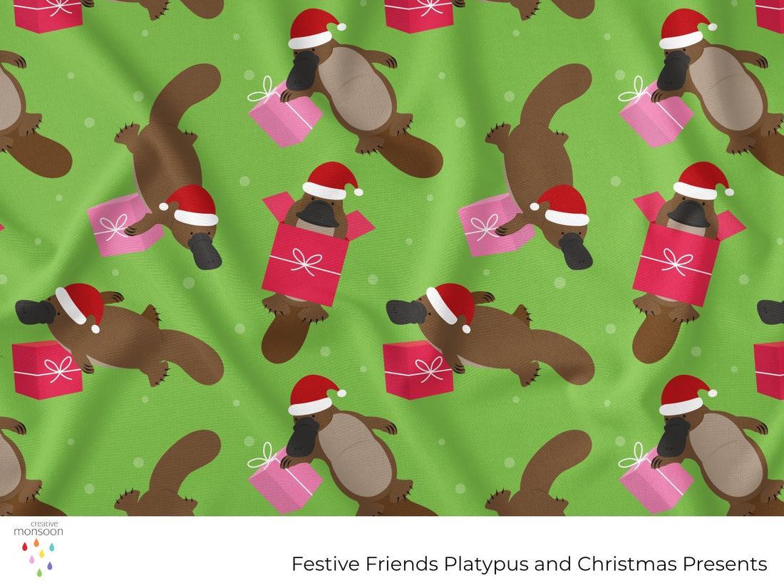 Festive Friends Platypus and Christmas Presents