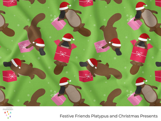 Festive Friends Platypus and Christmas Presents