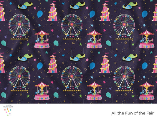 funfair design by Australian surface pattern designer Creative Monsoon