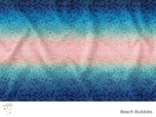 Beach Bubbles Abstract Surface Pattern Design for Fabric, Homewares and Interiors
