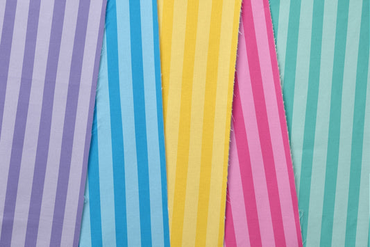 Coordinated candy stripes collection for textile licensing