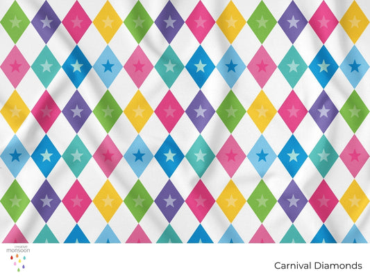 Carnival Diamonds Surface Pattern Design for Fabric, Homewares and Product Design