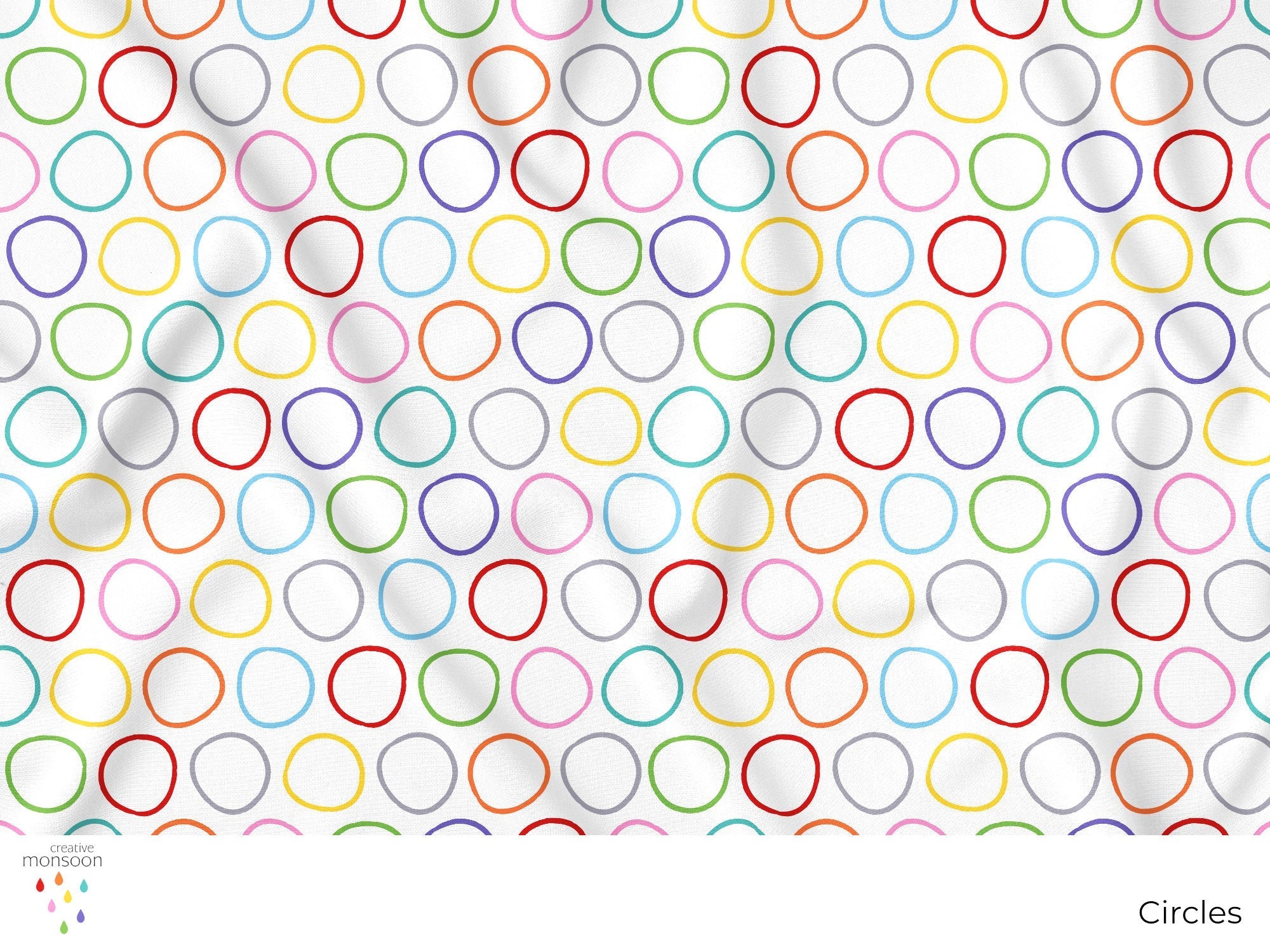 Colourful Circles Surface Pattern Design for Fabric, Homewares and Pro ...