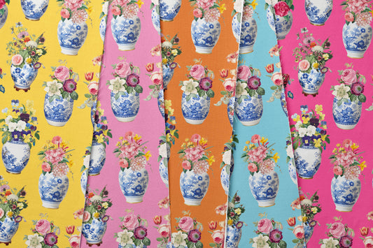 Floral ginger jars