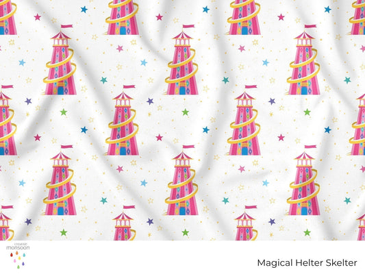 Helter skelter design by Australian surface pattern designer Creative Monsoon