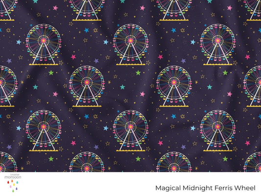 Ferris wheel design by Australian surface pattern designer Creative Monsoon