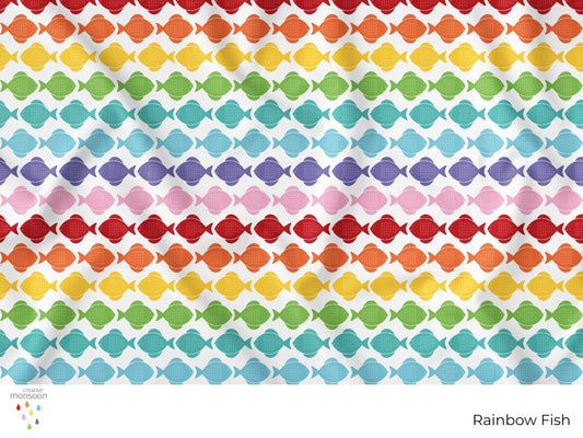 Rainbow Fish Surface Pattern Design for Fabric, Kids Products and Homewares