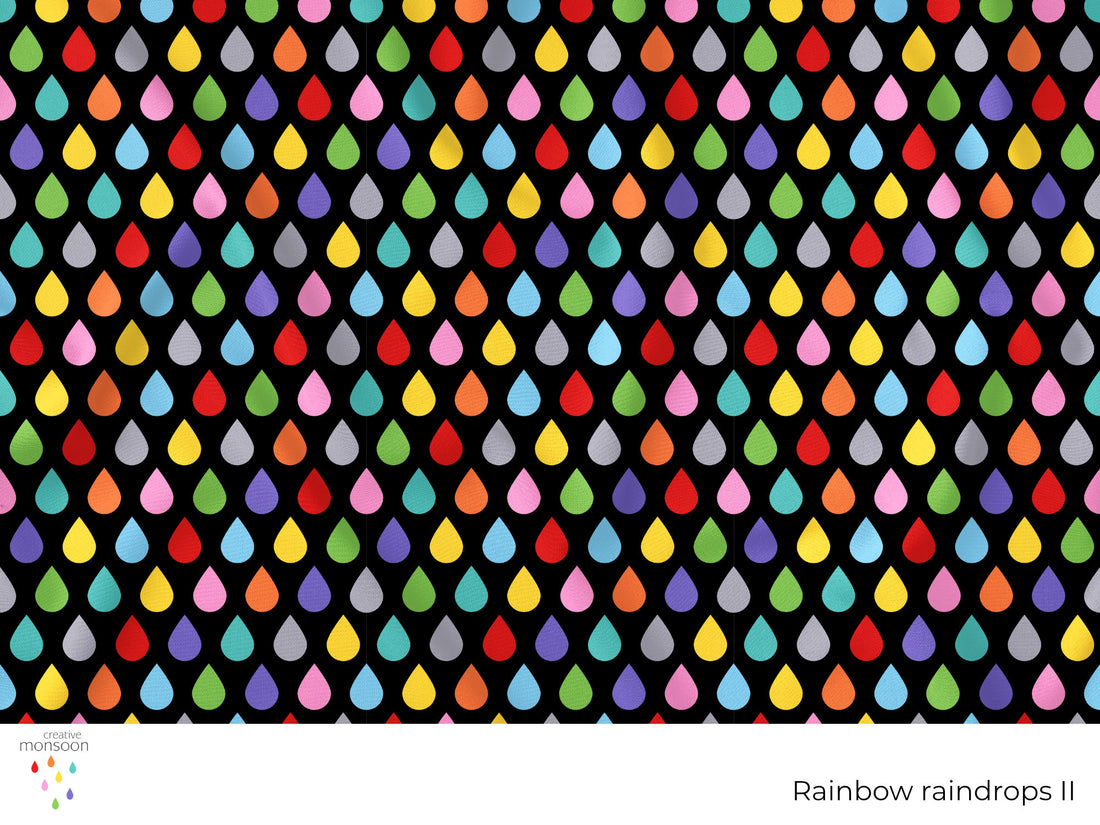 Rainbow raindrops II