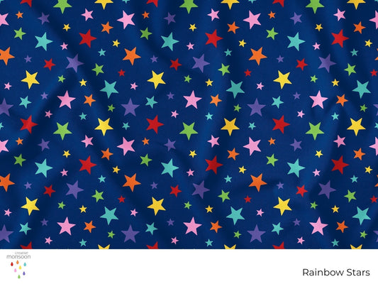 Rainbow Stars Surface Pattern Design for Fabric, Kids Products and Homewares