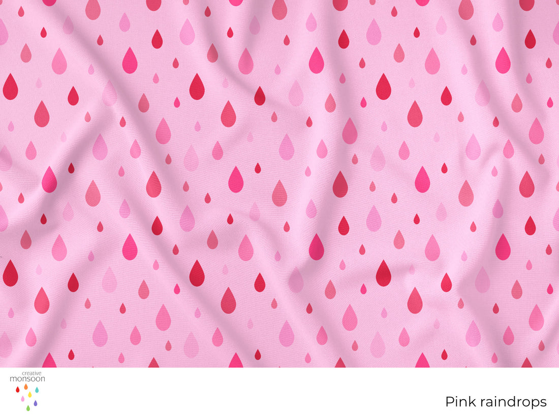 Pink raindrops