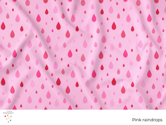 Pink raindrops