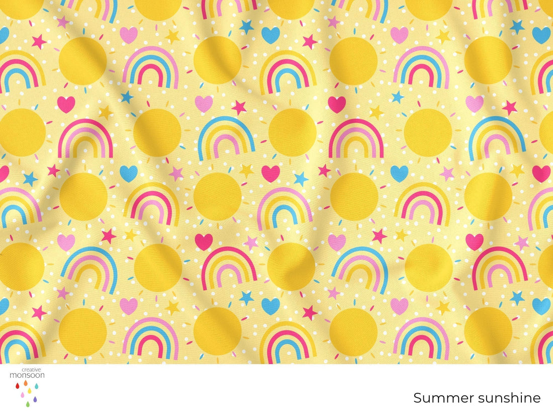 Summer Sunshine Surface Pattern Design for Fabric, Kids Products and Homewares