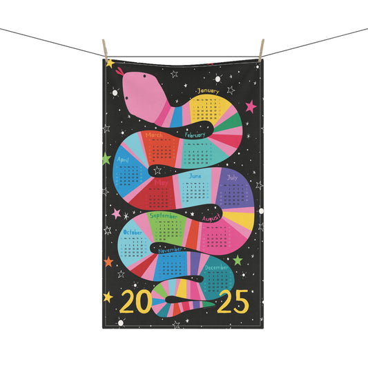 2025 Year of the Snake Tea Towel Calendar