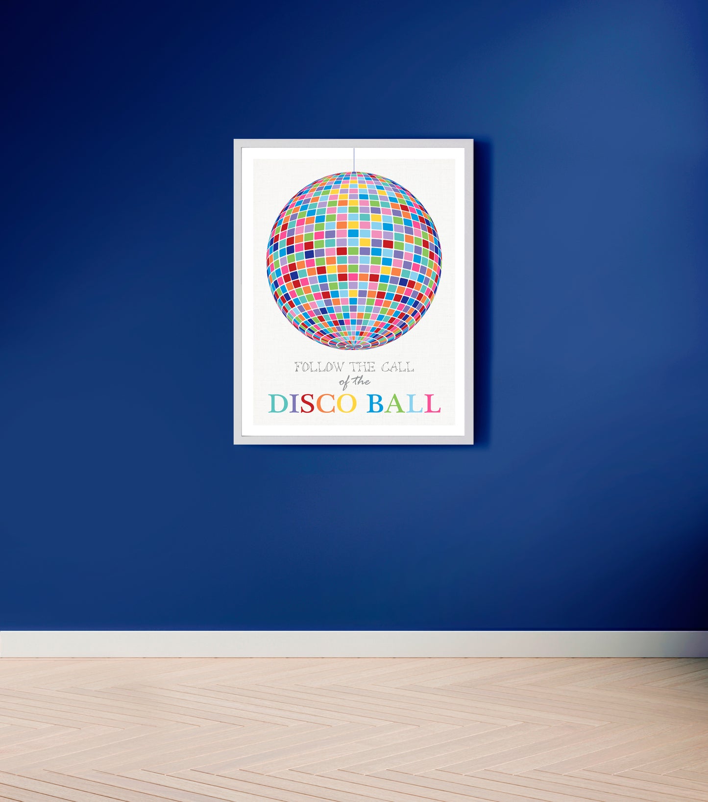 Follow the call of the disco ball print