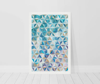 Geometric star cube print