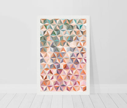 Geometric star cube print