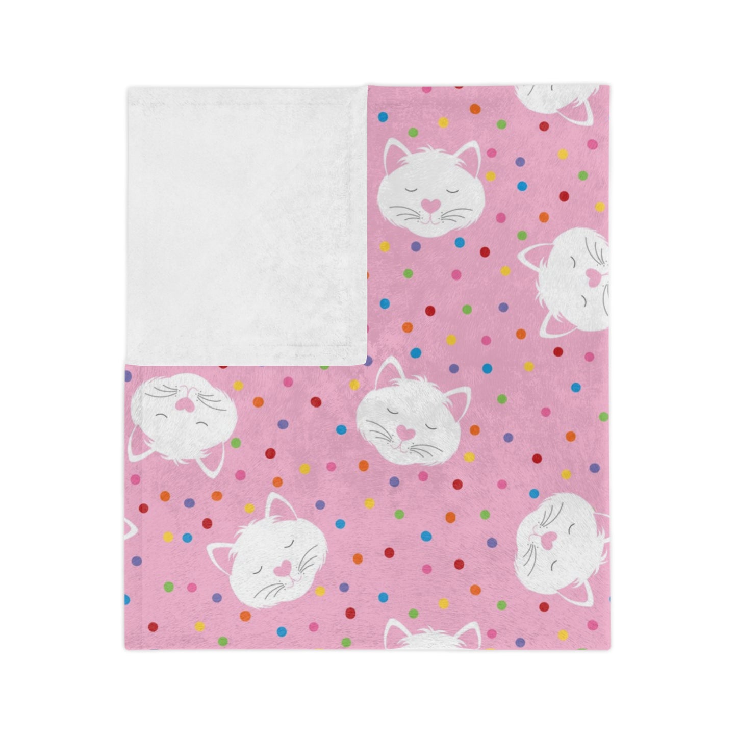 Kitty Confetti throw blanket