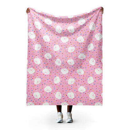 Kitty Confetti throw blanket