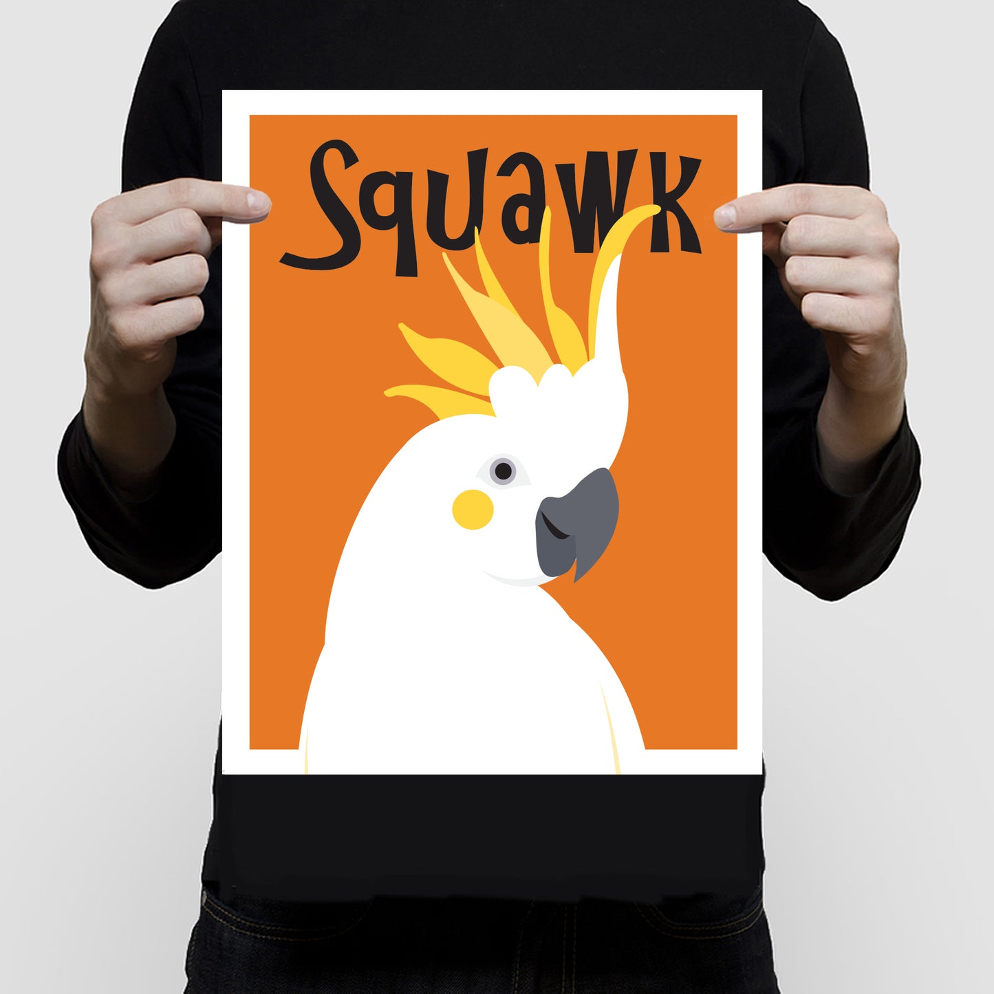 Squawk cockatoo print