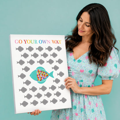 Go Your Own Way Fish Wall Art Print