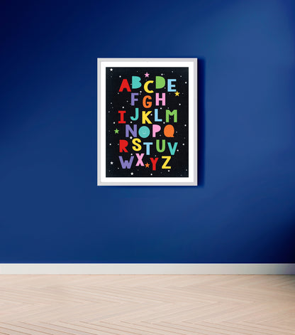 Alphabet stars print