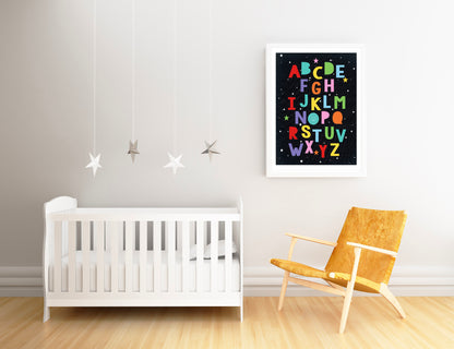 Alphabet stars print