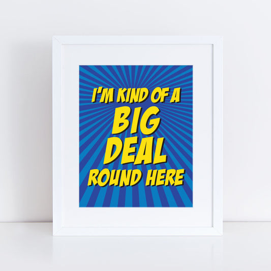 Big deal superhero print