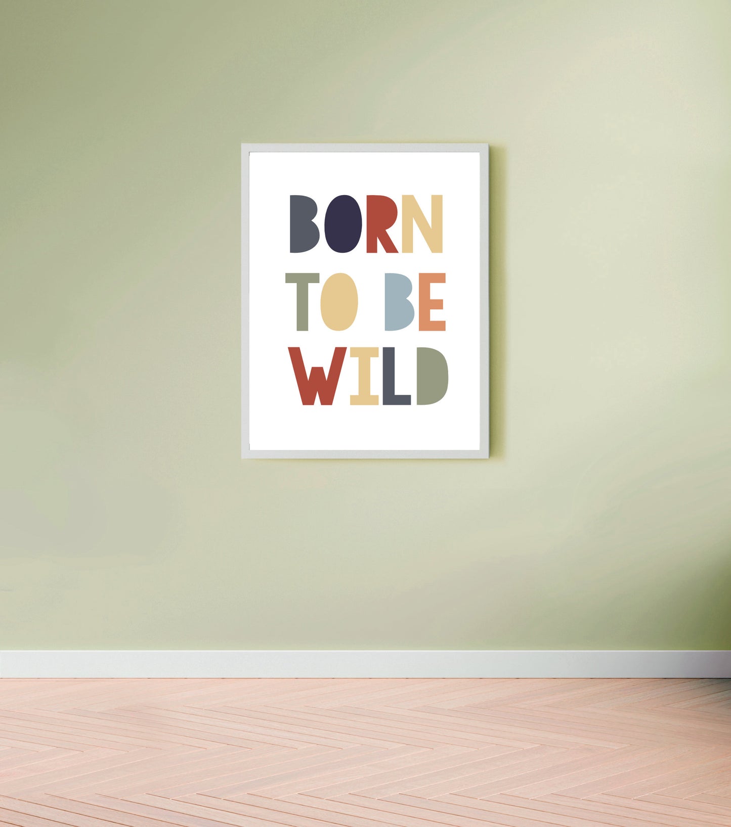Born to be wild earth tones print