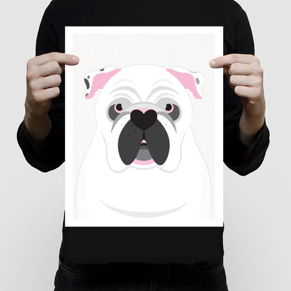 English bulldog print