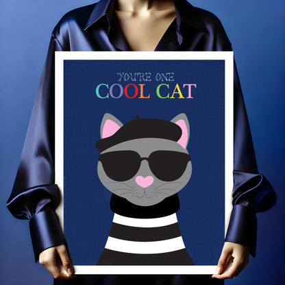 Cool cat print