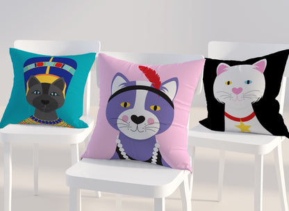 Purrfect cat cushion cover