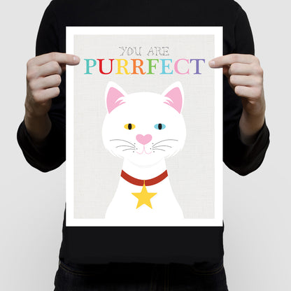 Purrfect cat print