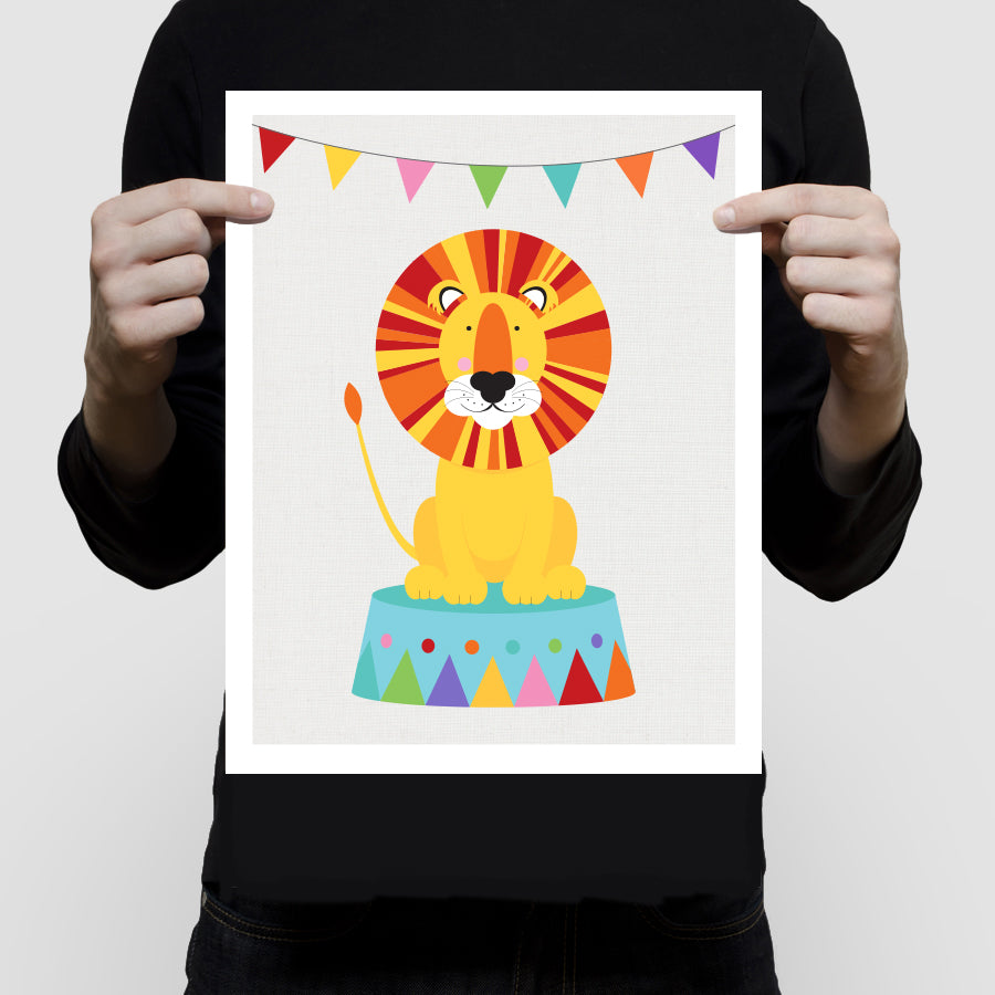 Circus lion print