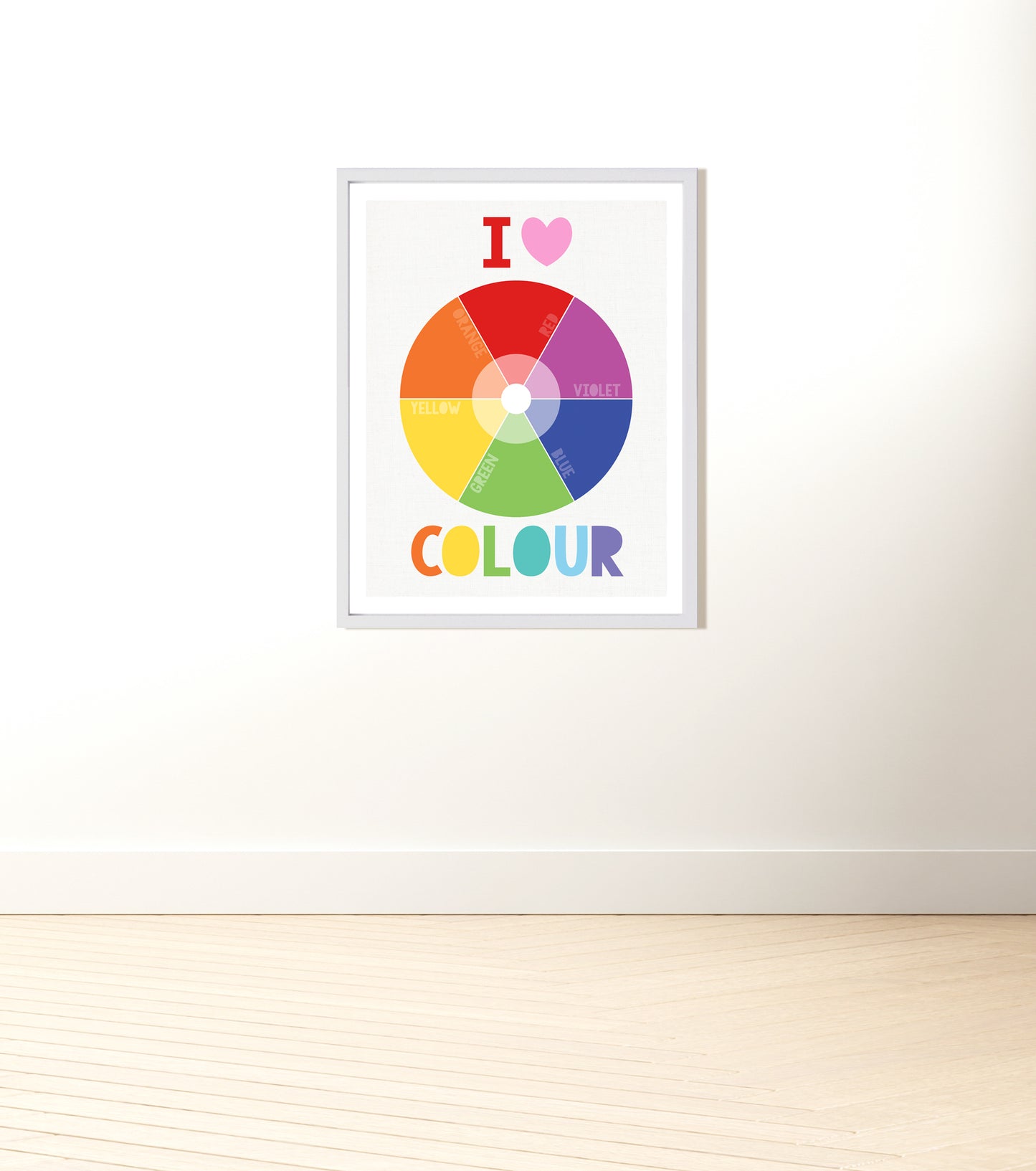 Colour wheel print